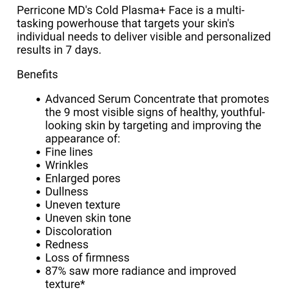 PERRICONE MD COLD PLASMA+ FACE ADVANCED CONCENTRAT - Picture 4 of 5